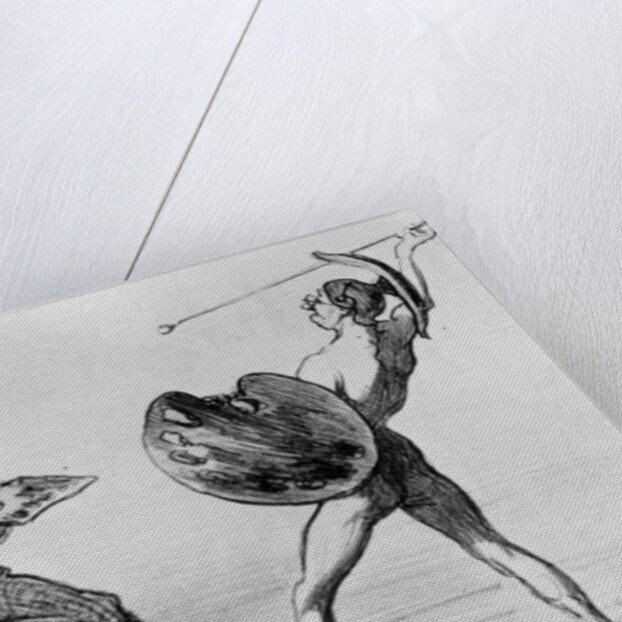 Battle of the Schools - Idealism and Realism by Honore Daumier