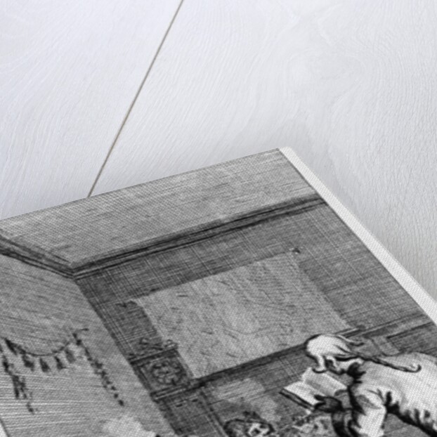 Corporal Trim reading a sermon by William Hogarth