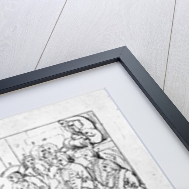 A key to help identify the people in Hogarth's painting 'The Beggar's Opera', 1790 by William Hogarth