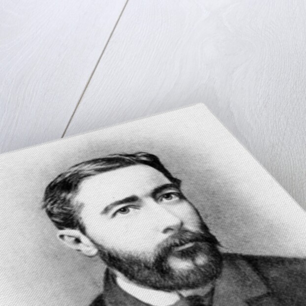 Joseph Conrad at the age of 26, engraved after a photograph from 1883 by German photographer