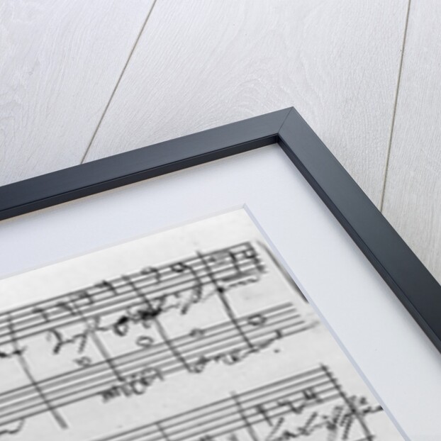 Facsimile of a page of music from the 'Biography of L. van Beethoven' by Anton Schindler by Ludwig van Beethoven