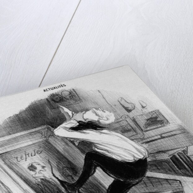 Ungrateful country, you shall not have my masterpiece, 1840 by Honore Daumier