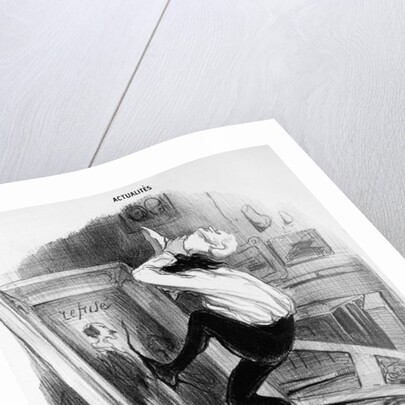 Ungrateful country, you shall not have my masterpiece, 1840 by Honore Daumier