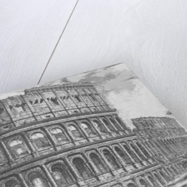 View of the Flavian Amphitheatre, known as the Colosseum from 'Vedute', first published in 1756, pub. by E & F.N. Spon Ltd., 1900 by Giovanni Battista Piranesi