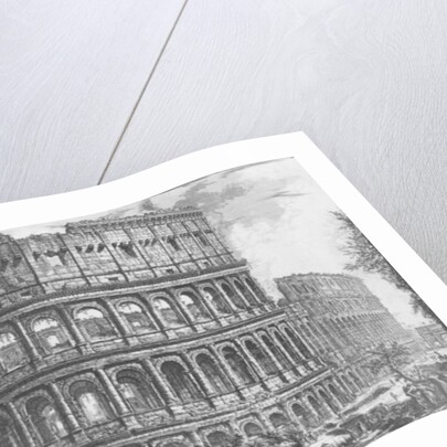 View of the Flavian Amphitheatre, known as the Colosseum from 'Vedute', first published in 1756, pub. by E & F.N. Spon Ltd., 1900 by Giovanni Battista Piranesi