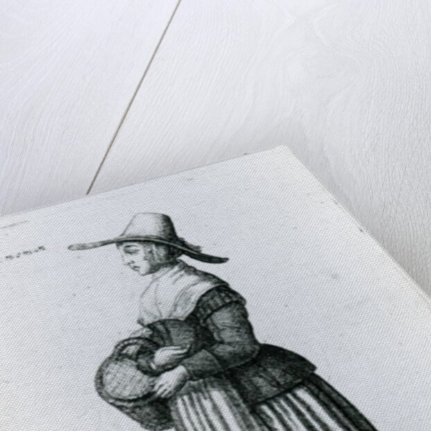 English Country Woman, 1643 by Wenceslaus Hollar
