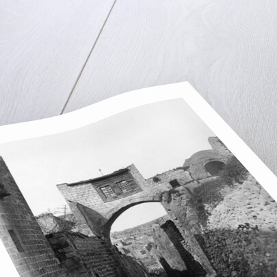 The Ecce Homo Arch across the Via Dolorosa in Jerusalem, 1857 by James & Beato Felice Robertson