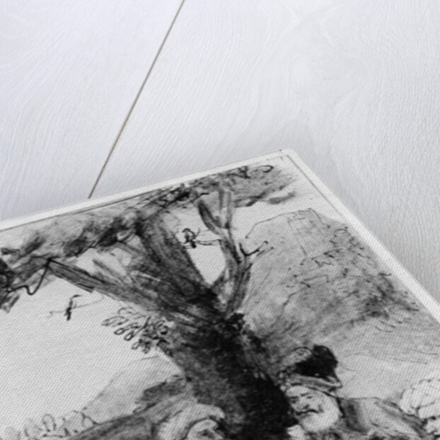 Four orientals seated under a tree, c.1659 by Rembrandt Harmensz. van Rijn