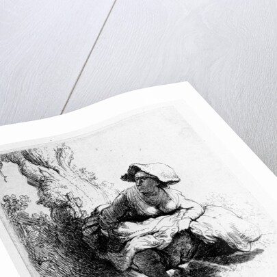 Woman urinating under a tree, 1631 by Rembrandt Harmensz. van Rijn