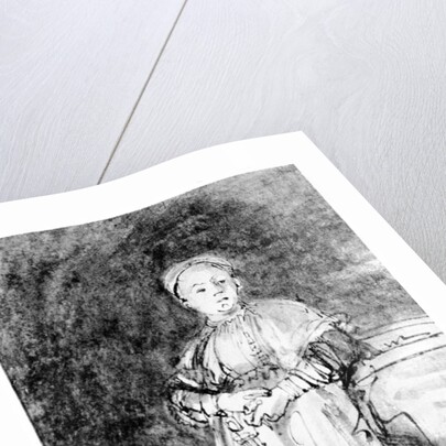 Woman with a Candle, c.1631 by Rembrandt Harmensz. van Rijn