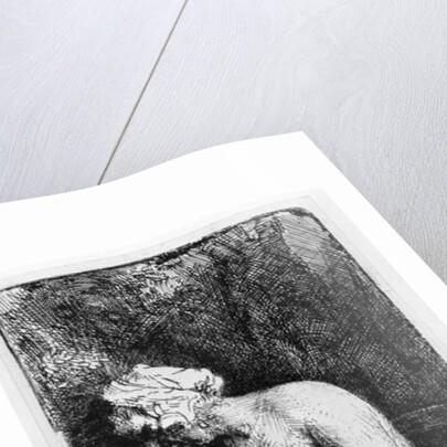 Woman bathing, 1658 by Rembrandt Harmensz. van Rijn