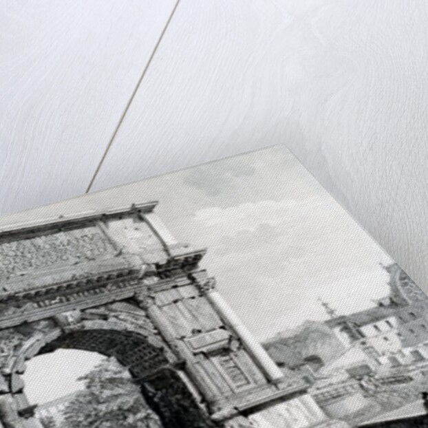 Arch of Titus, part of a series of 'Views of Rome', 1845 by Carlo Piccoli