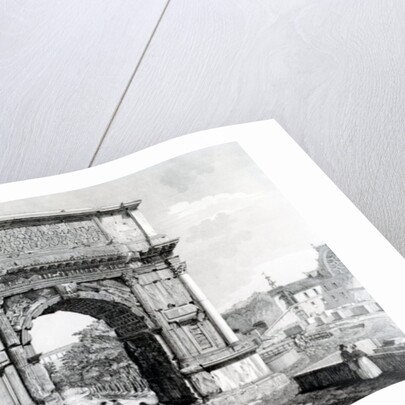 Arch of Titus, part of a series of 'Views of Rome', 1845 by Carlo Piccoli