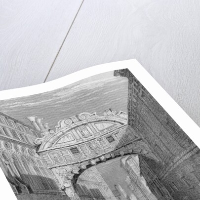 The Bridge of Sighs, Venice, engraved by Robert Wallis, 1829 by Samuel Prout