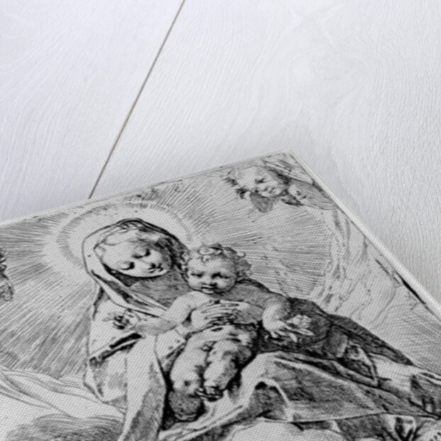 The Virgin and Child in the clouds by Federico Fiori Barocci or Baroccio