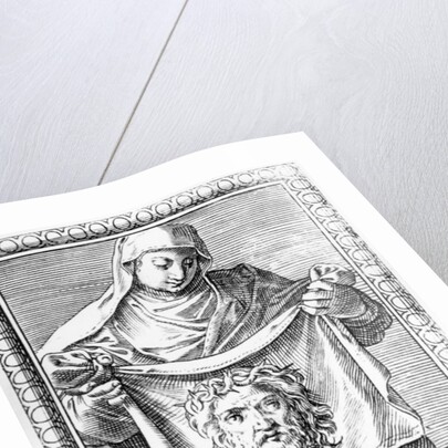 Veronica holding the Sudarium, 1581 by Agostino Carracci