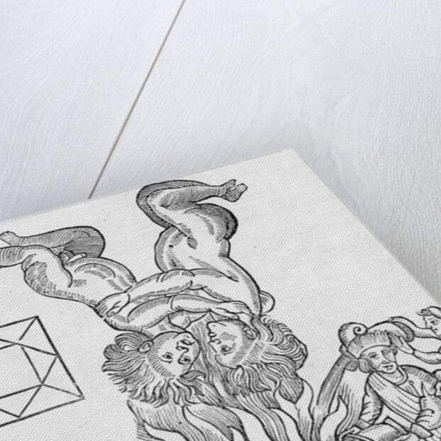 Facsmilie of the Astrological Hieroglyphic forecasting the Great Fire of London by William (after) Lilly