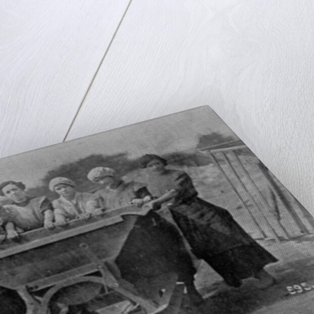 Women Transporting Refuse. War Office photography, 1916 by English Photographer