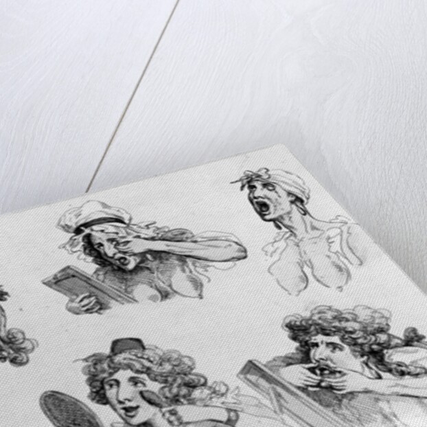 Six Stages of Making a Face by Thomas Rowlandson