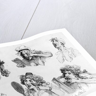 Six Stages of Making a Face by Thomas Rowlandson