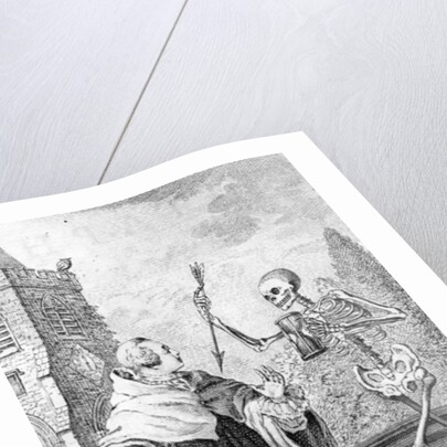 Frontispiece of 'Select Epitaphs' by William Toldervy by Thomas Worlidge