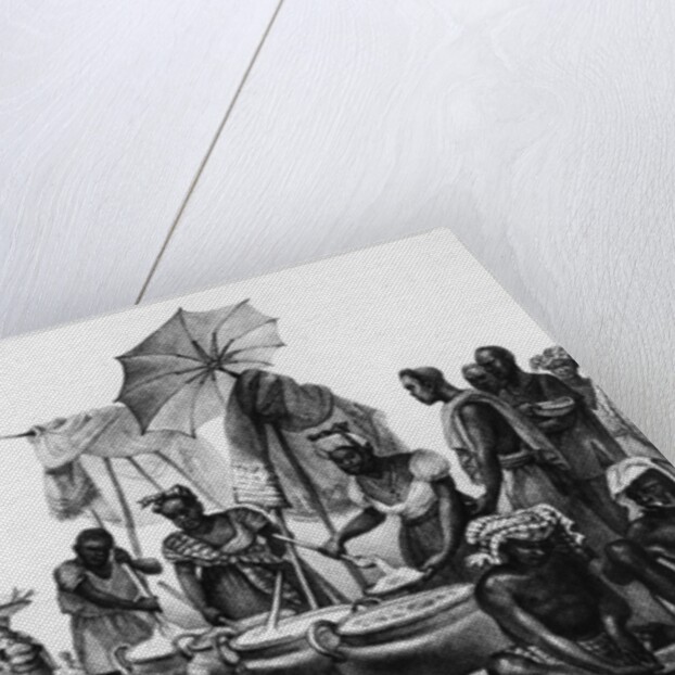 Black Women selling Angou by Jean Baptiste (after) Debret