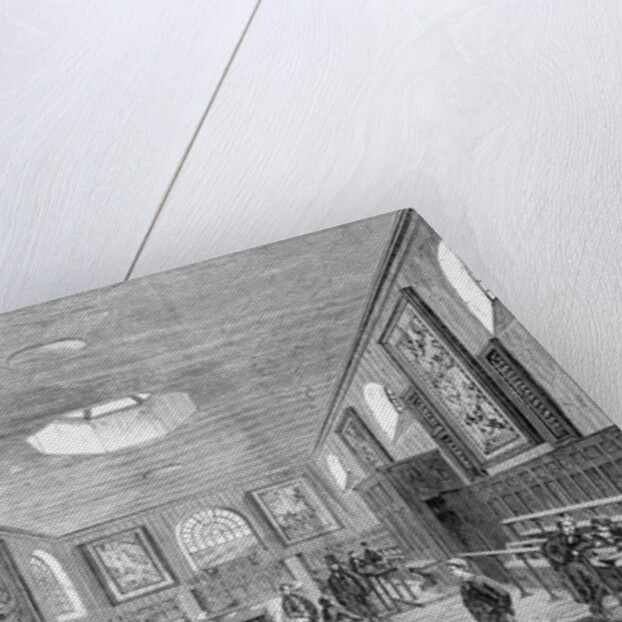 A Charterhouse Schoolroom by English School