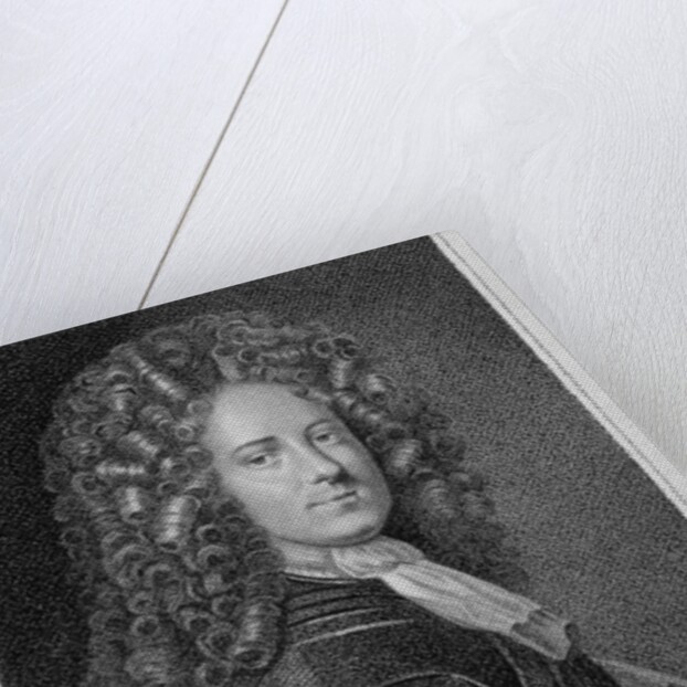 Frontispiece to the 'Memoirs of Count Grammont' showing a portrait of the author, Antoine Hamilton by English School