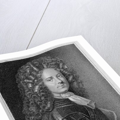 Frontispiece to the 'Memoirs of Count Grammont' showing a portrait of the author, Antoine Hamilton by English School