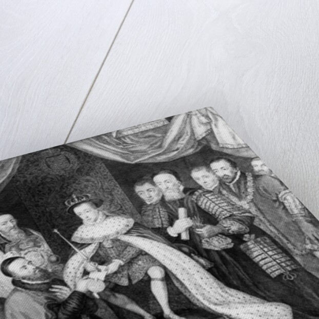 Edward VI granting the Charter for Bridewell Hospital to Sir George Barnes in 1553 by George Vertue