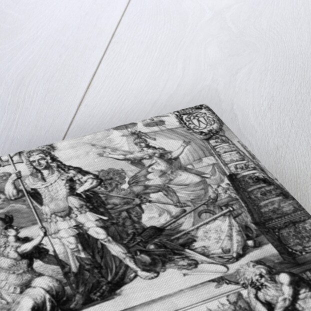 Allegorical portrait of Cornelis Tromp, 1688 by Jan van Vianen