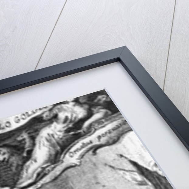 Carlo Goldoni waves a flag in celebration of passing his year at the Jesuit school in Perugia by Pietro Antonio (after) Novelli