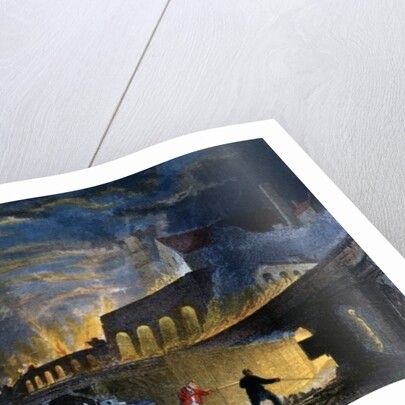 Lymington Iron Works on the Tyne, 1835 by Thomas Allom