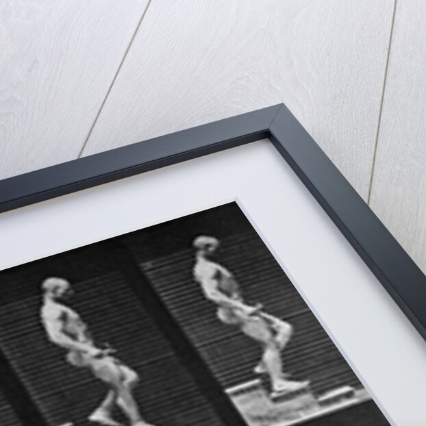 Man descending stairs by Eadweard Muybridge