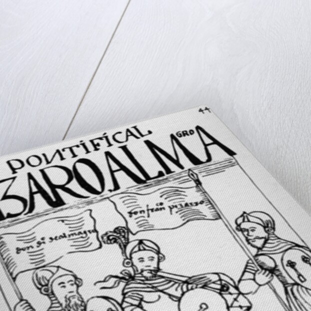 Diego de Almagro and Francisco Pizarro in Castile by Felipe Huaman Poma de Ayala