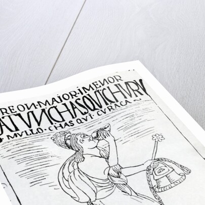 December, the month of the sun god festival by Felipe Huaman Poma de Ayala