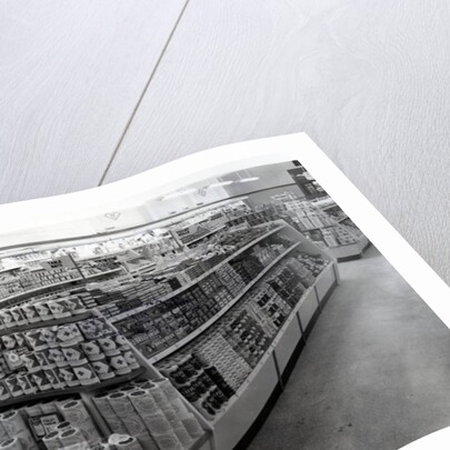 Interior of a Woolworths store, 1956 by English Photographer