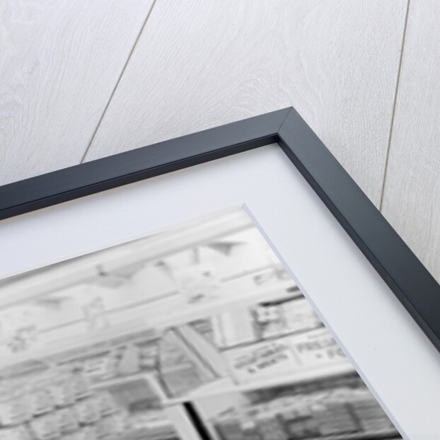 Tinned foods aisle, Woolworths store, 1956 by English Photographer