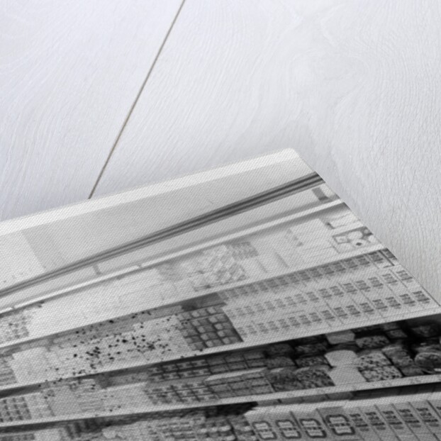 Tea and sugar aisle, Woolworths store, 1956 by English Photographer