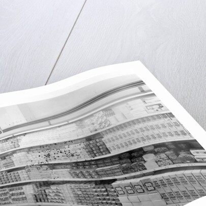 Tea and sugar aisle, Woolworths store, 1956 by English Photographer