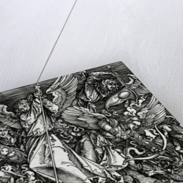 St. Michael fighting the Dragon, 1498 by Albrecht Dürer or Duerer