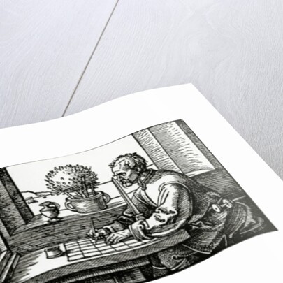 Illustration from Durer's 'Four Books on Measurement' by Albrecht Dürer or Duerer