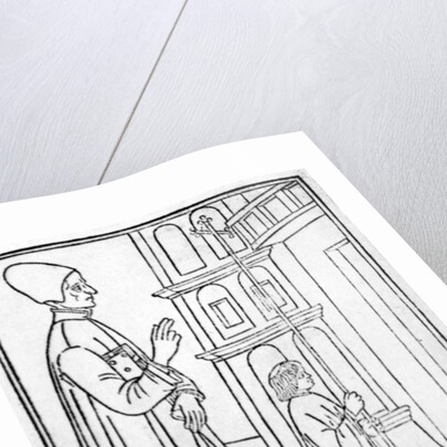 Lorenzo Giustiniani, frontispiece to 'Doctrina della Vita Monastica', 1494 by Italian School