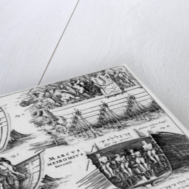 Frontispiece for 'De Fabrica Triremium Liber' by Marcus Meibom by Dutch School
