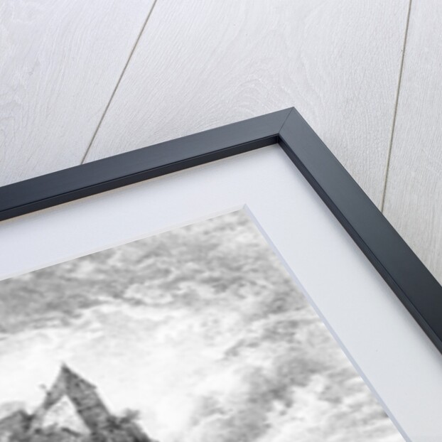 Schloss Prunn in Altmuhlthal, print by Friedrich Wilhelm Bollinger, 1818 by Domenico Quaglio (after)