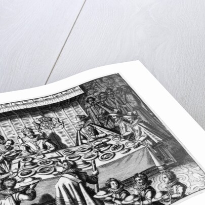 The Spanish Ambassador dines with the King James I of England, c.1620-25 by Spanish School