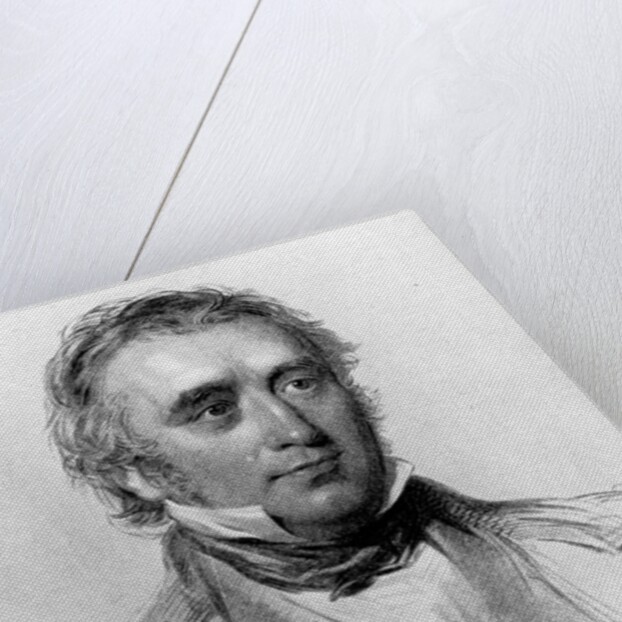 Thomas Babington Macaulay, at the age of 49. engraved by William Holl, c.1850s by George Richmond