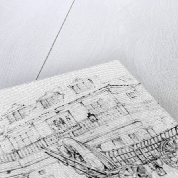 Inn Yard of the Talbot Inn, Southwark, 1810 by George Sidney Shepherd