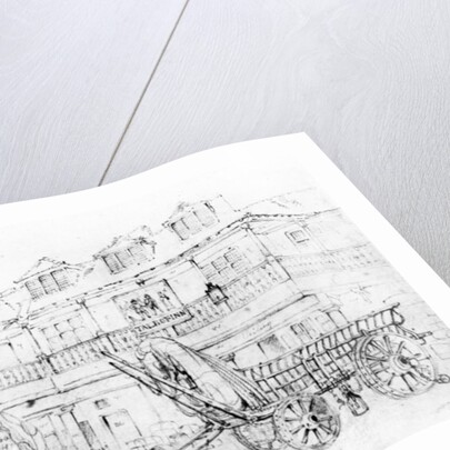 Inn Yard of the Talbot Inn, Southwark, 1810 by George Sidney Shepherd