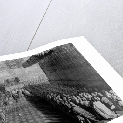 Prince William offering his sword to the Dean, at the Altar, the Knights Standing under their Banners, published in 1730 by Joseph Highmore